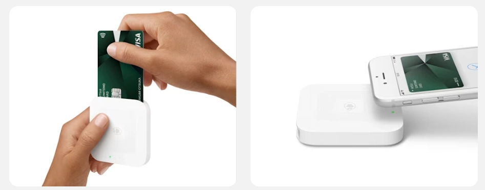 Squareリーダーのイメージ画像や決済イメージ